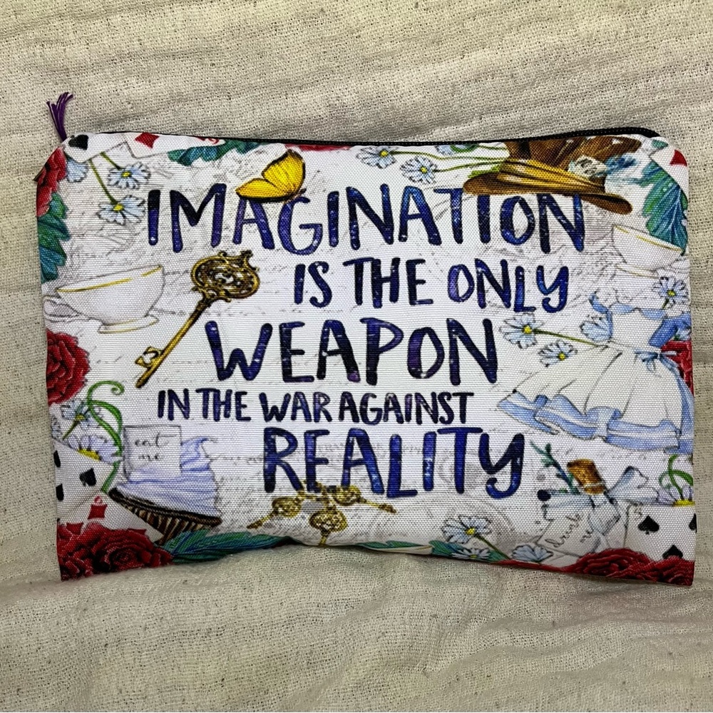 Alice in Wonderland Makeup Bag